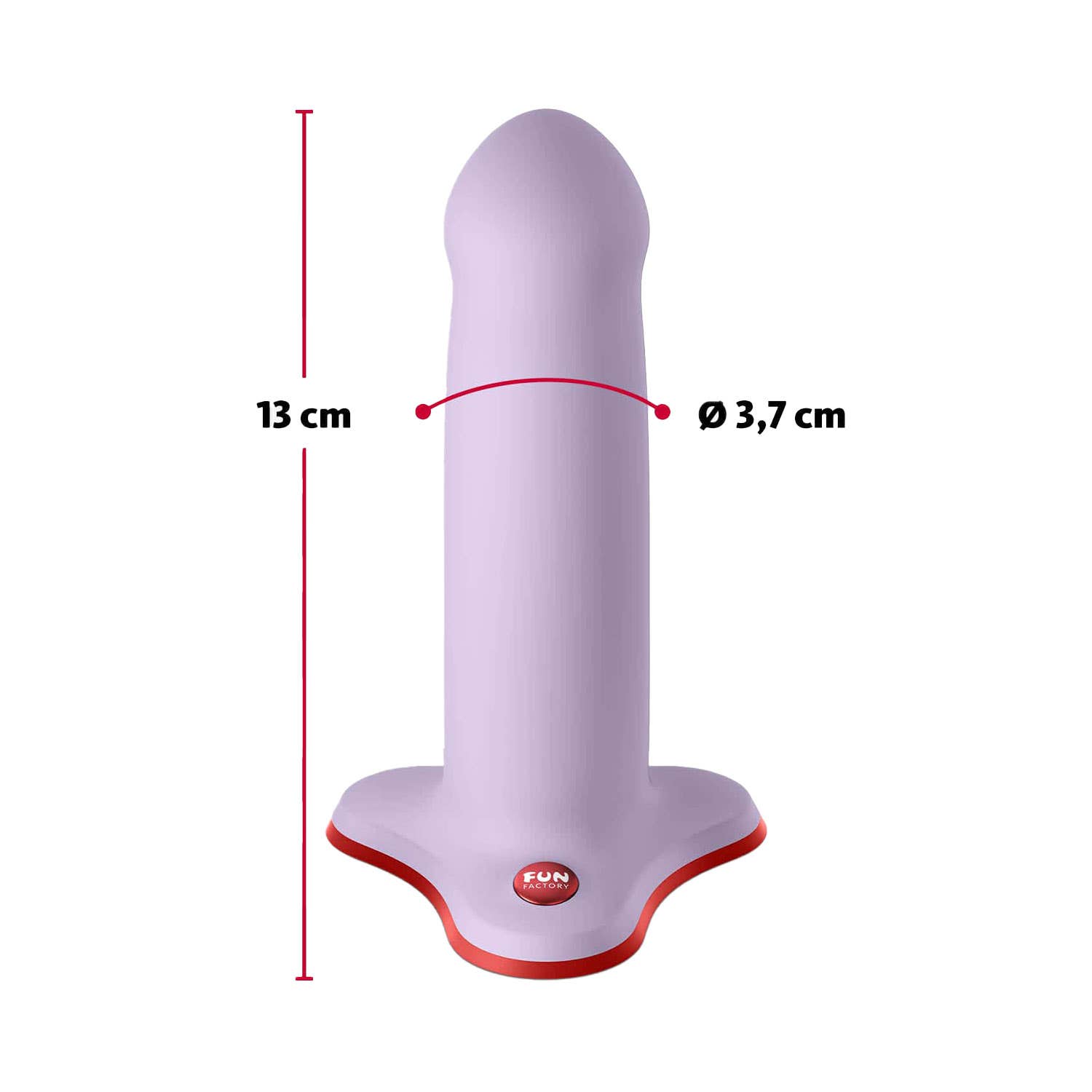 Buy Fun Factory - Amor Harness-Compatible Silicone Dildo with Suction Cup  Lavender Online!